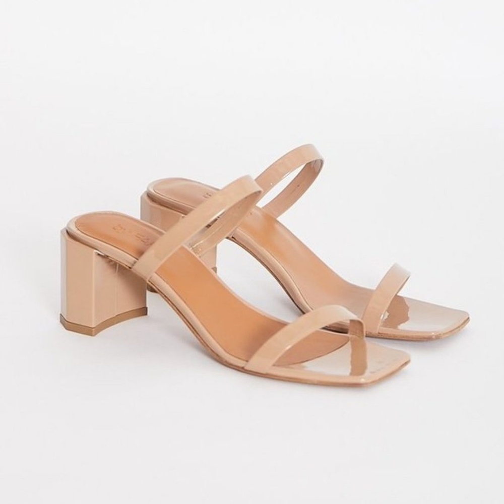 By Far Tanya Heels Patent Nude 39 8.5